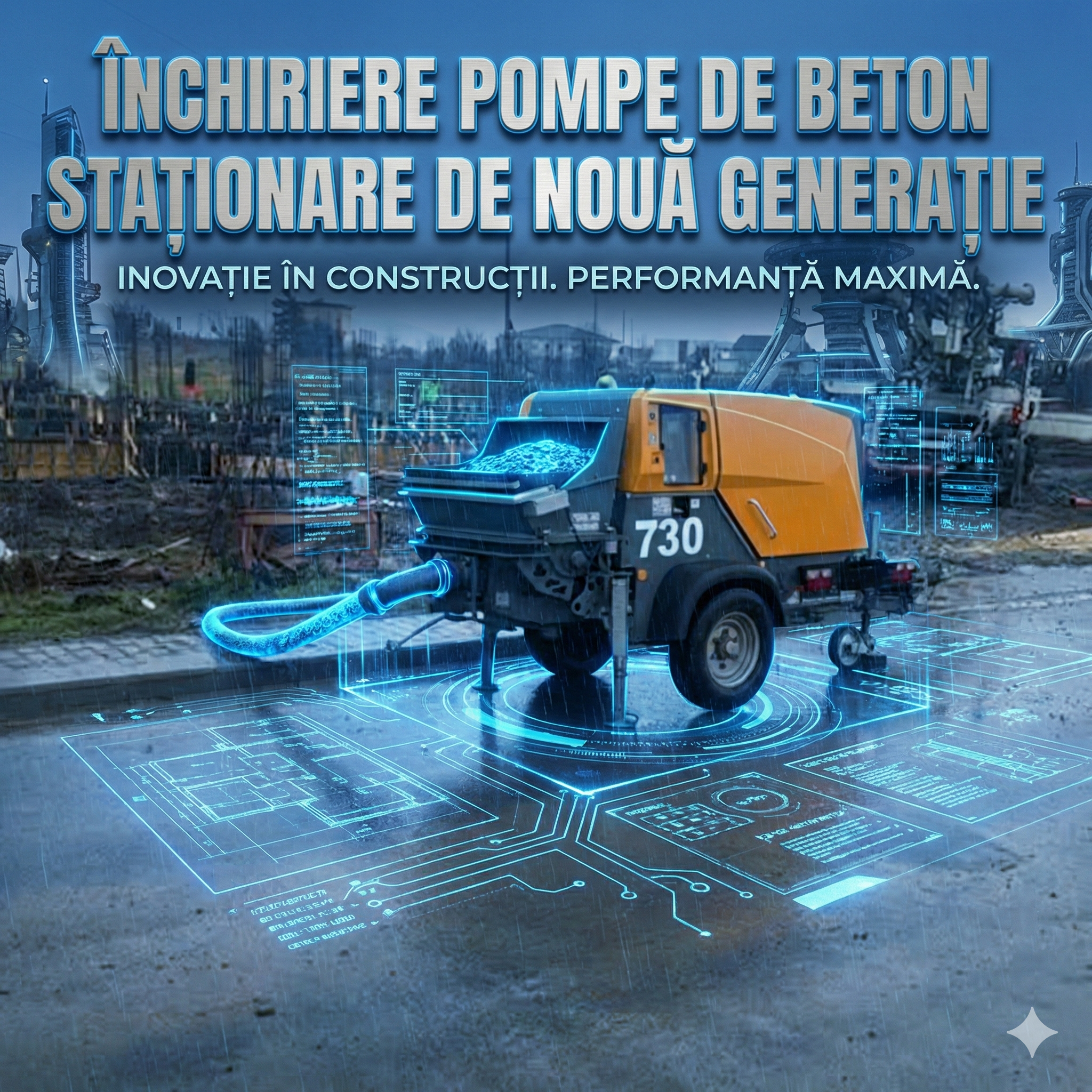 Pompa stationara de beton 730